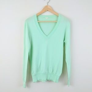 J. CREW FACTORY Cotton V-Neck Sweater